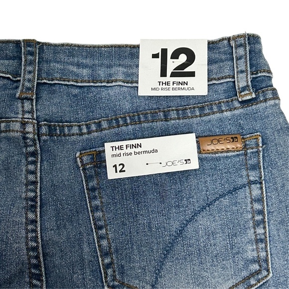 Joe's Jeans The Finn Bermuda Shorts Cotton Blend Dungaree 5-Pocket Mid-Ride - Picture 6 of 11